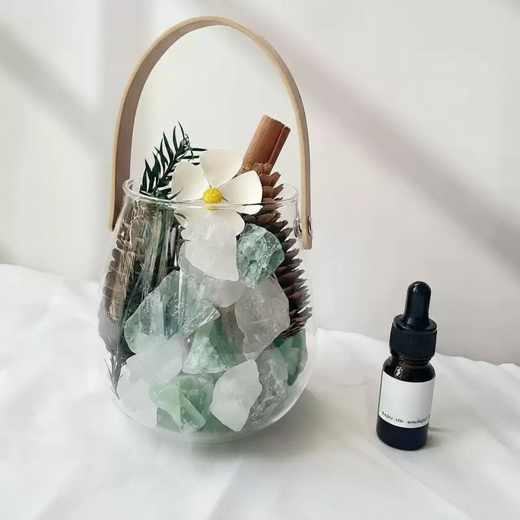 Flameless Aromatherapy Diffuser Stone Crystal