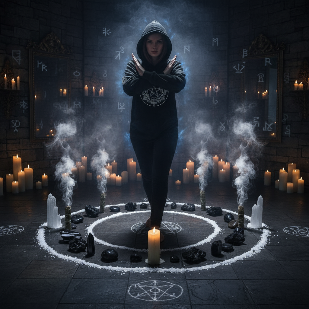 Aegis Aeterna Eternal Shield Protection Ritual Scene