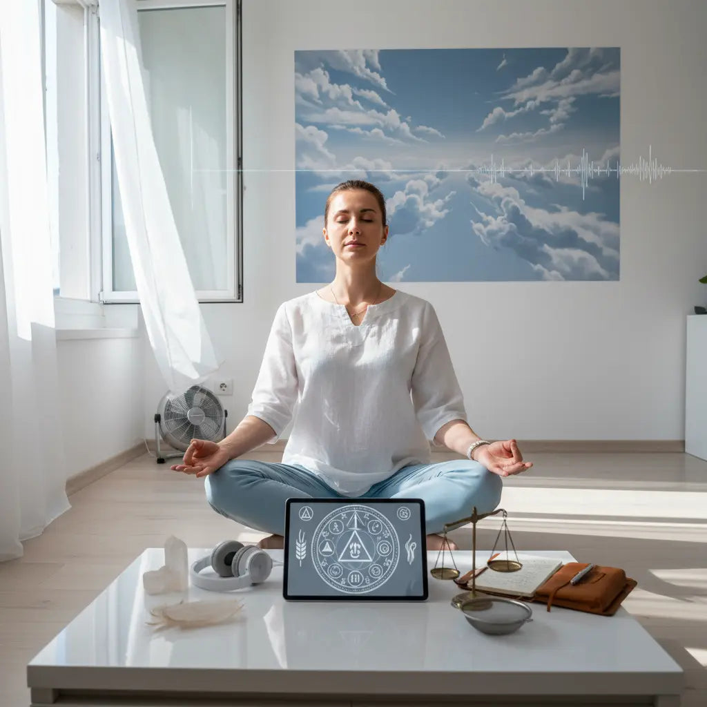 Air Alchemy Mental Clarity Separation Meditation Scene