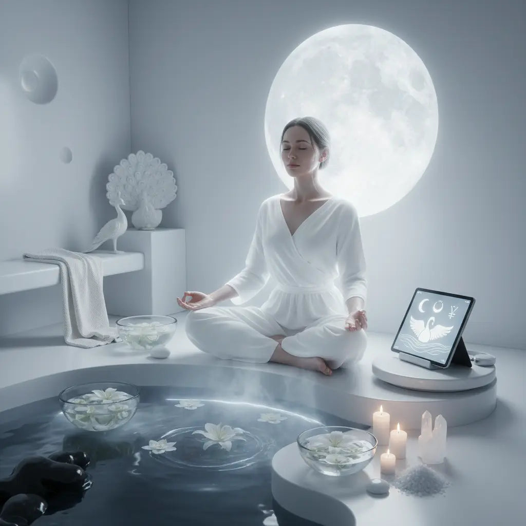 Albedo Purification Whitening Meditation Scene