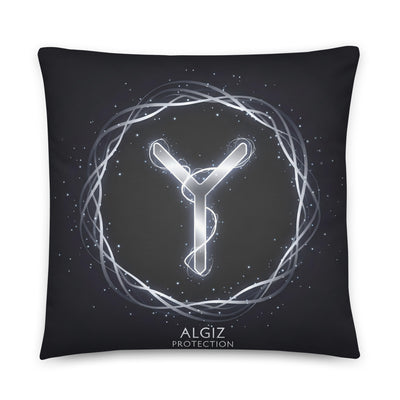 Algiz Rune Magic Pillow