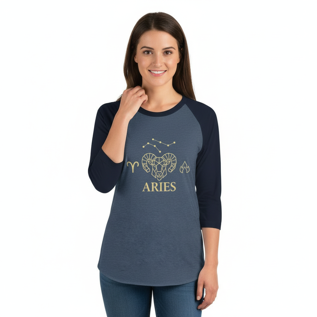 ARIES Raglan Shirt - Female Model Photo