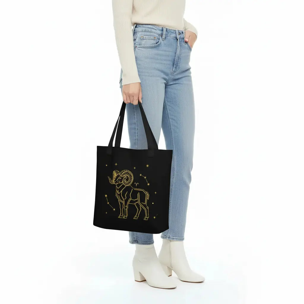 Aries Tote Bag - Hand Carry White Background