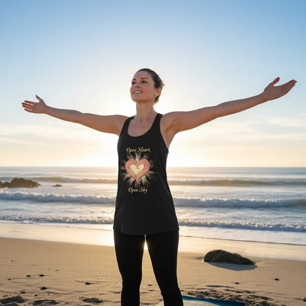 Black Gold Open Heart Open Sky Tank Lifestyle Scene