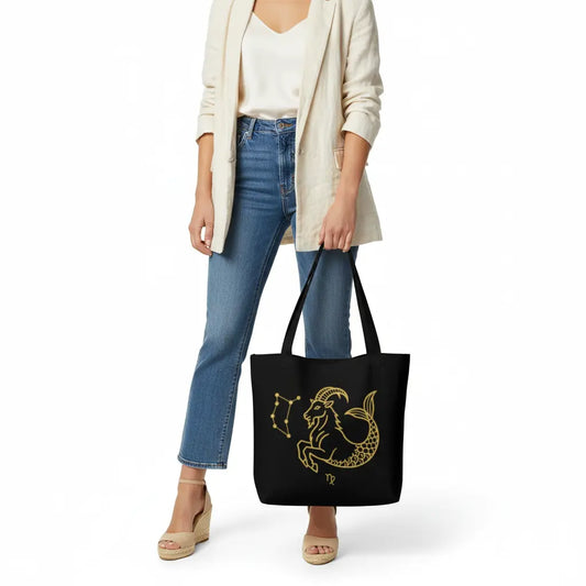 Capricorn Tote Bag - Hand Carry White Background