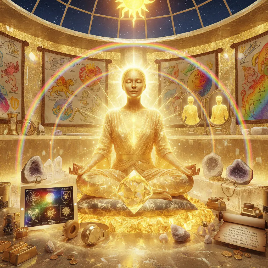 Coagulation Philosopher's Stone Manifestation Meditation Scene