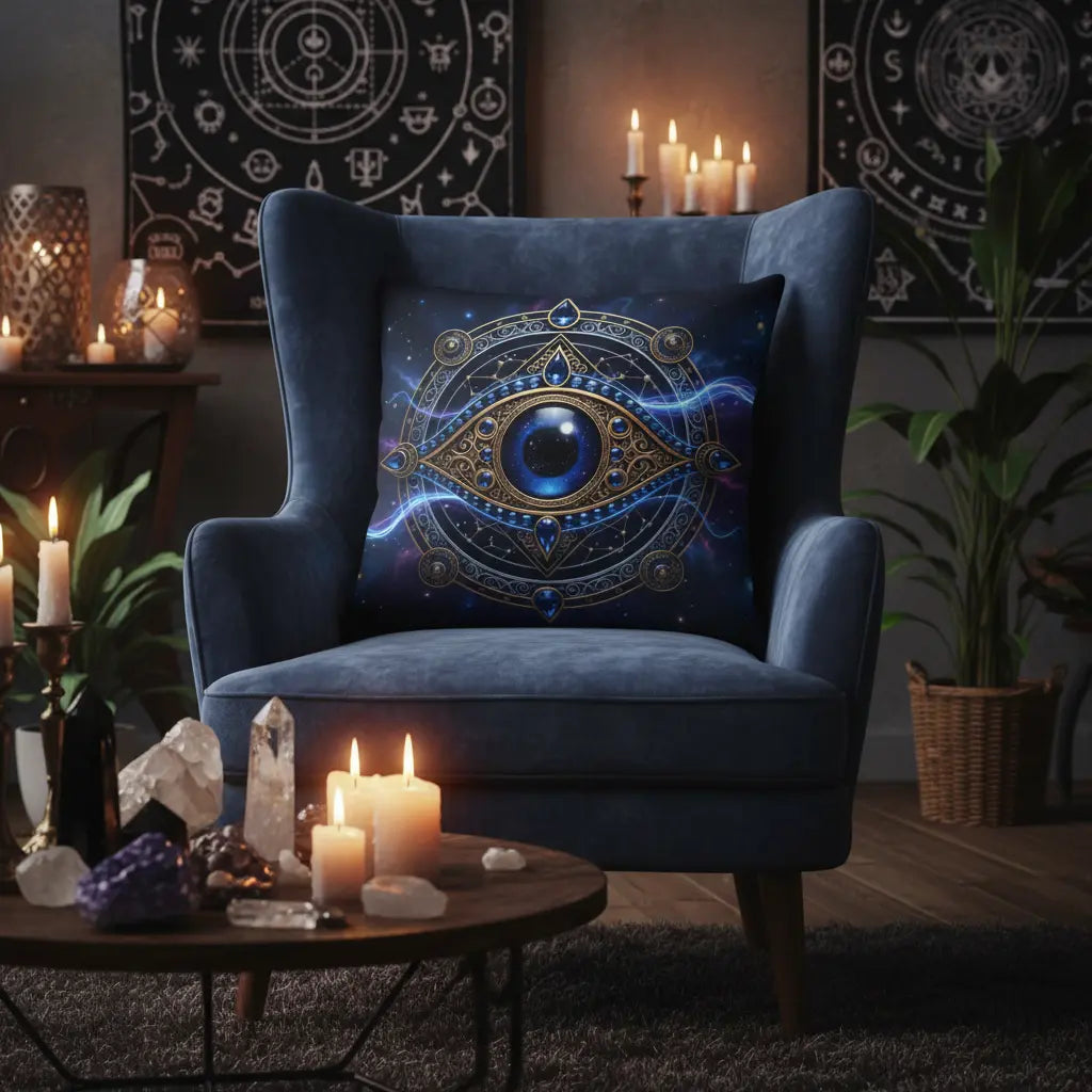 Cosmic Eye Pillow - Sofa Scene
