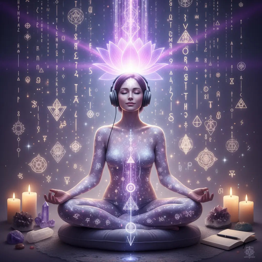Crown Chakra Spiritual Download Reception Meditation Scene