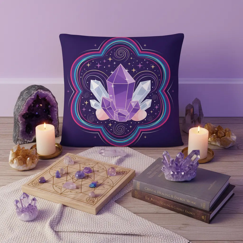 Crystal Cluster Pillow