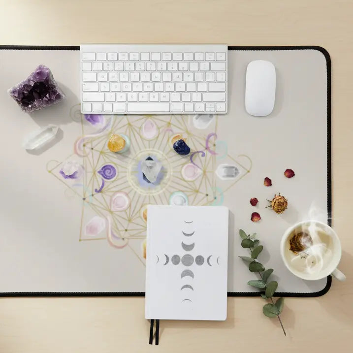 Crystal Grid Desk Mat
