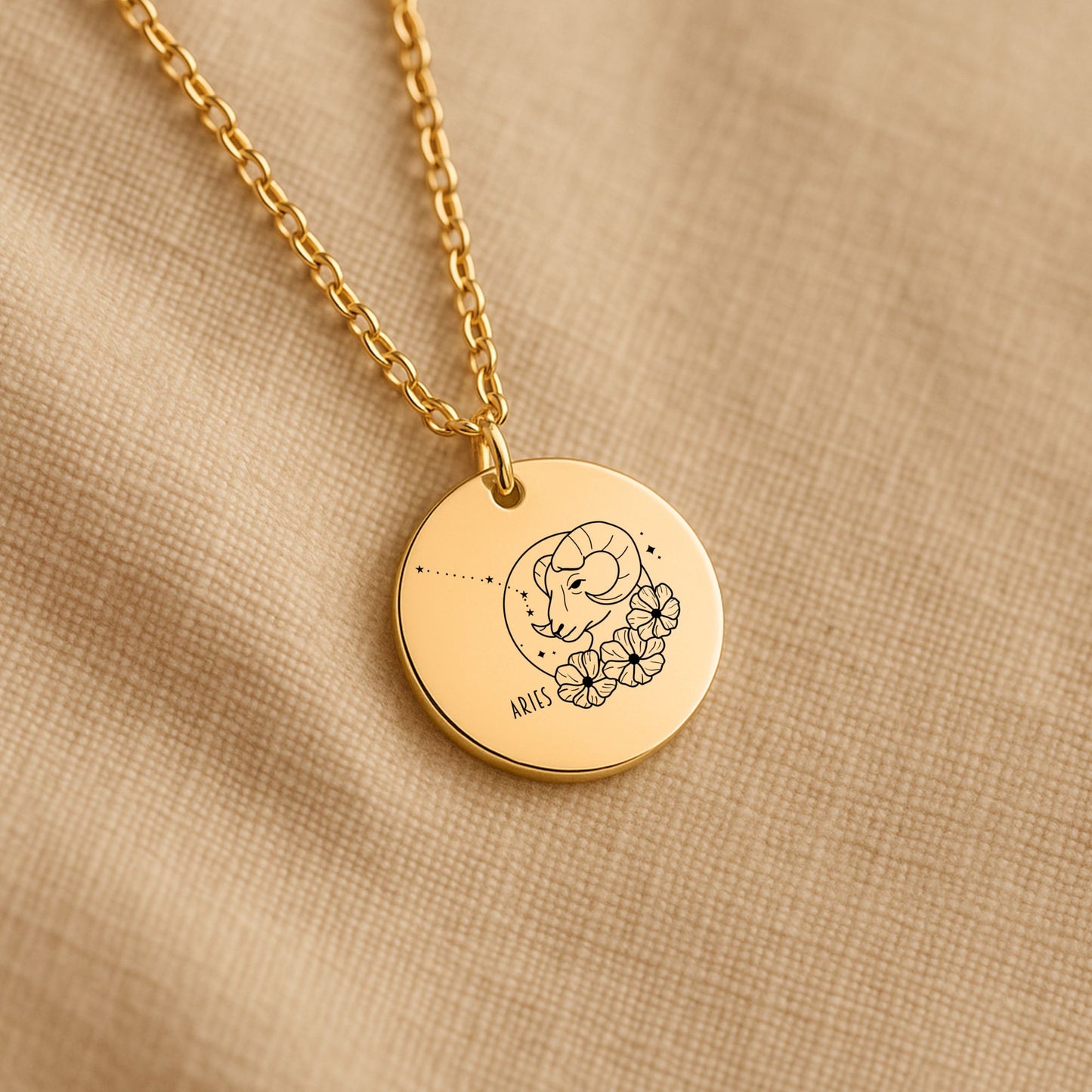 Aries Coin Necklace