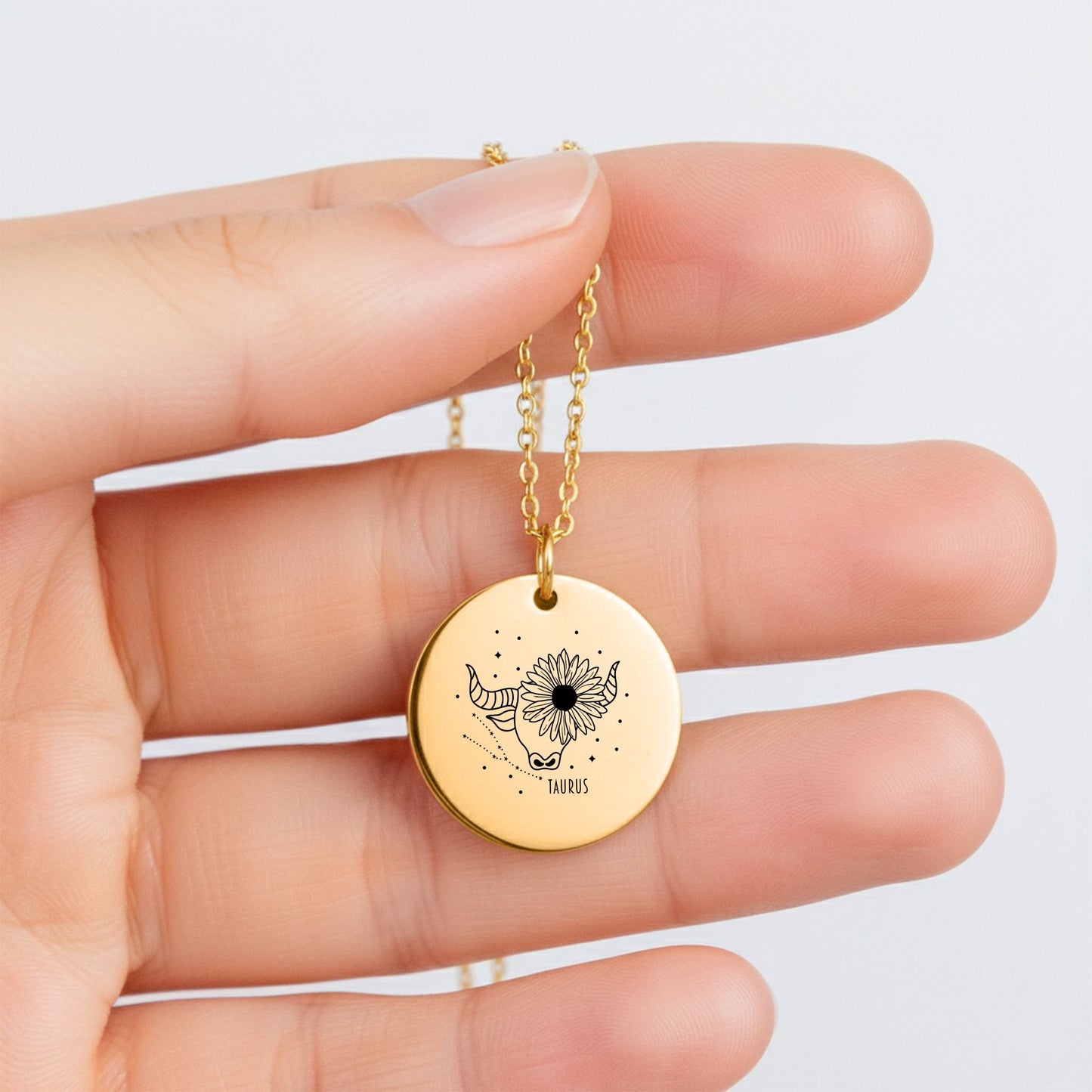 Taurus Coin Necklace