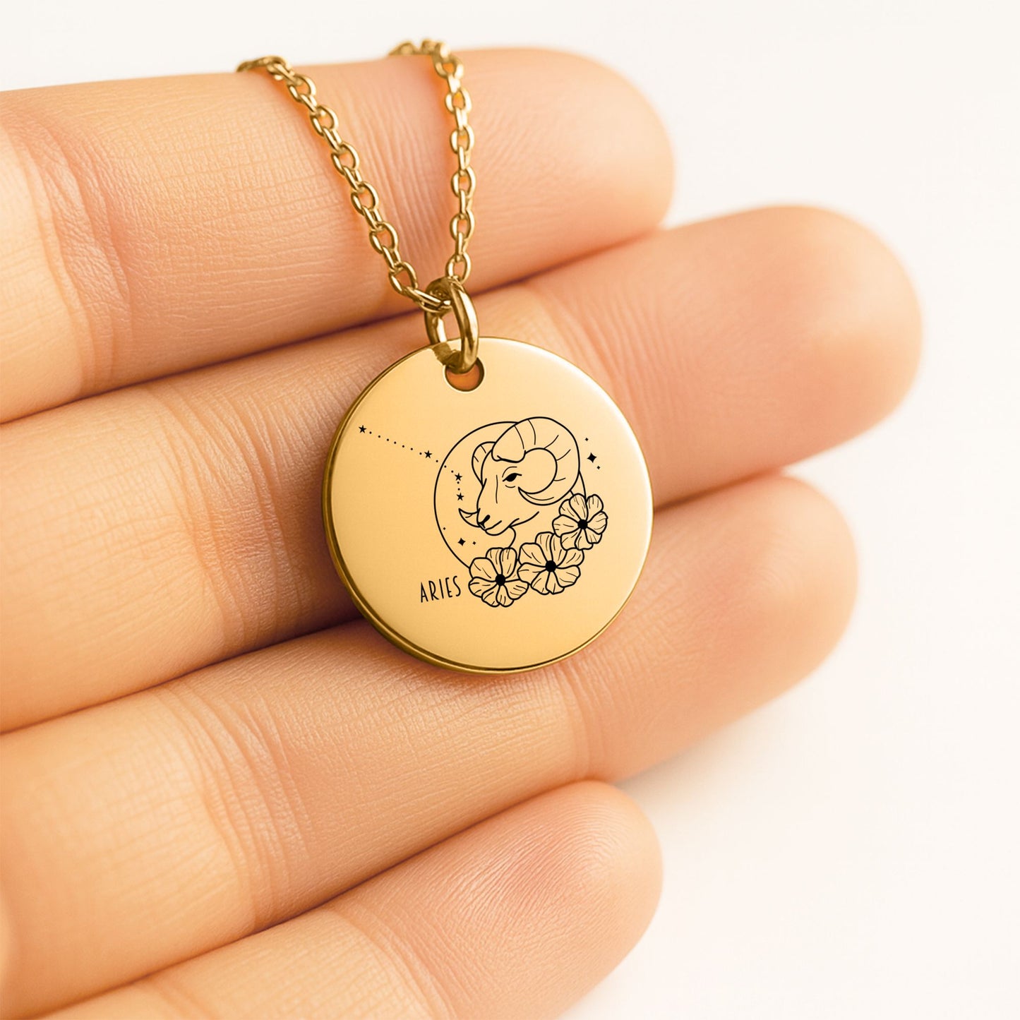 Aries Coin Necklace