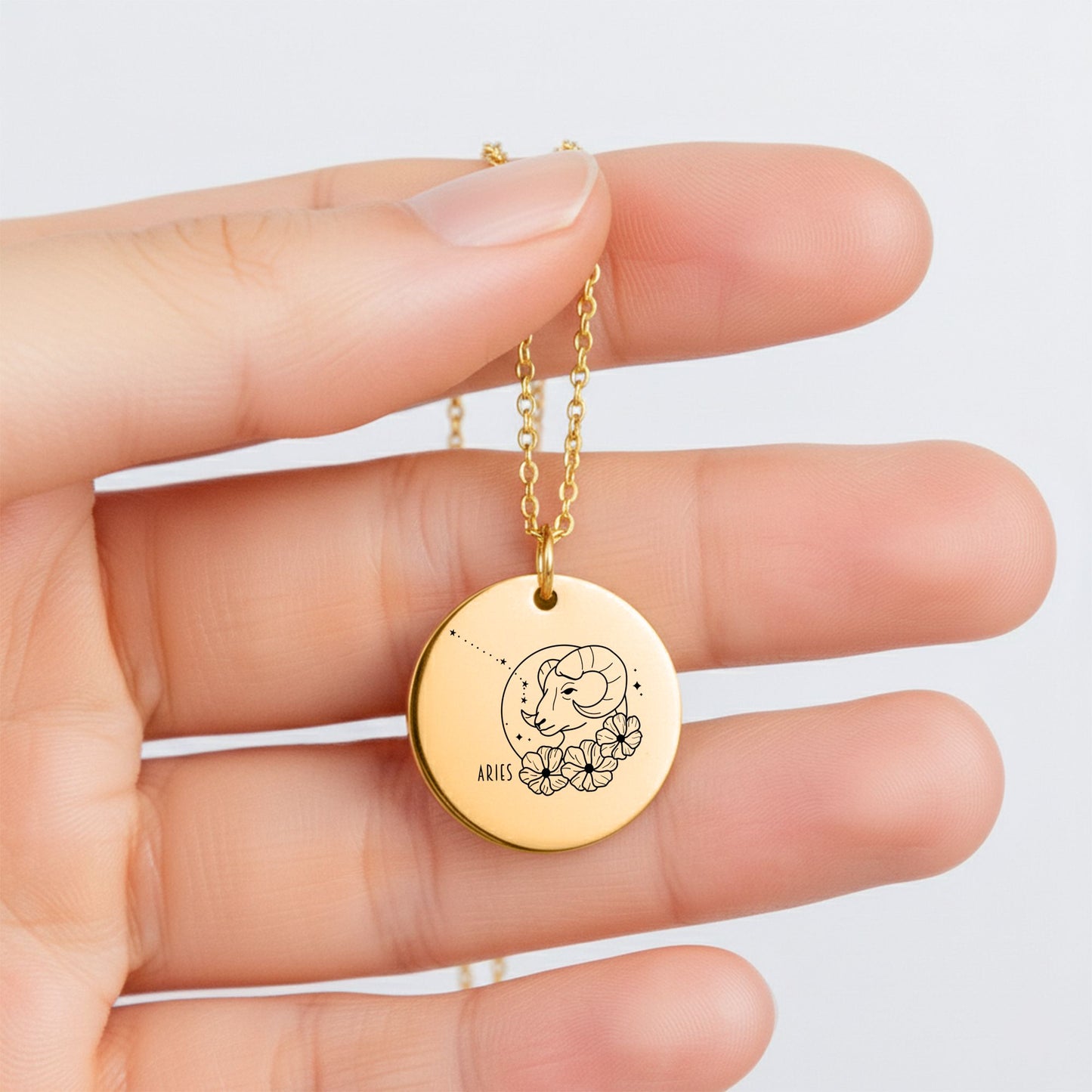 Aries Coin Necklace