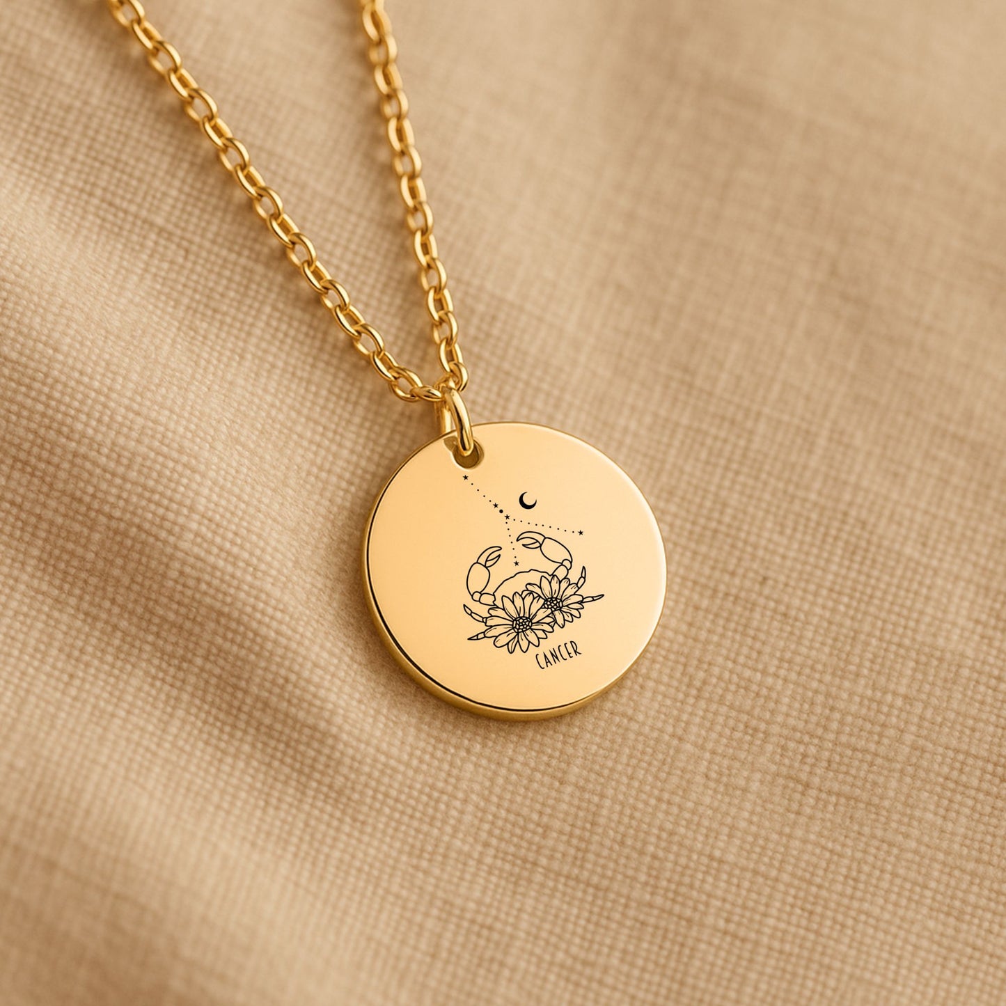Cancer Coin Necklace