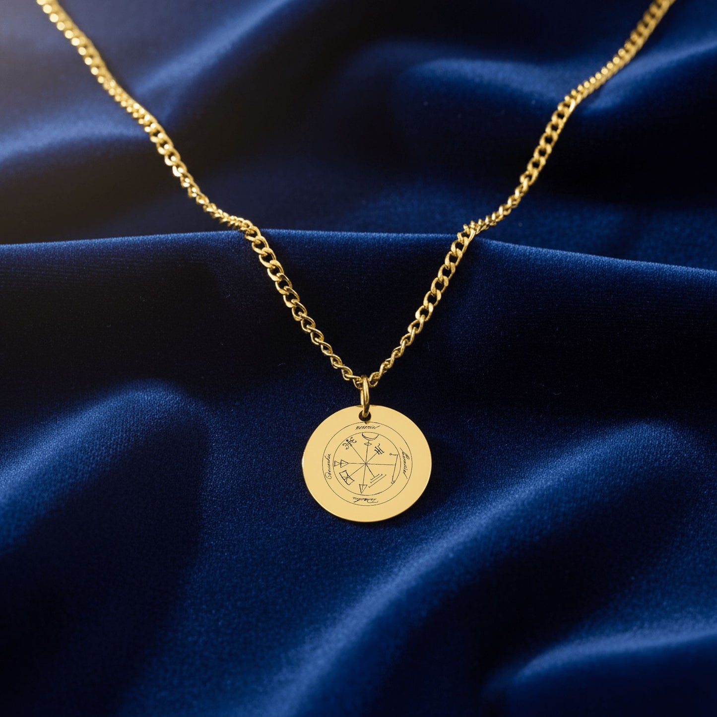 First Pentacle of Jupiter Cuban Coin Necklace