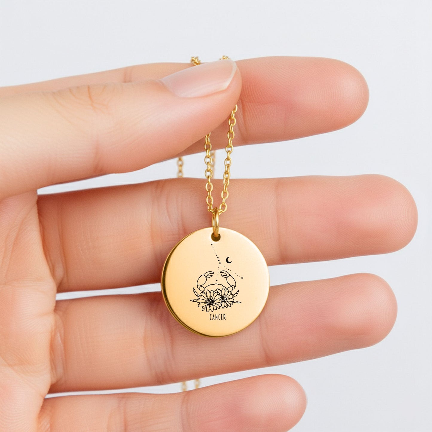 Cancer Coin Necklace