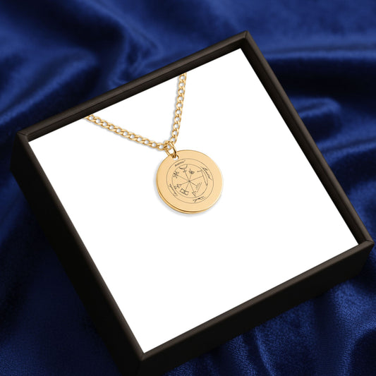 First Pentacle of Jupiter Cuban Coin Necklace