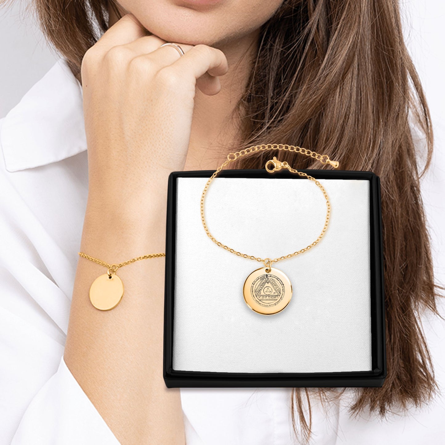Sixth Pentacle of the Sun Coin Bracelet