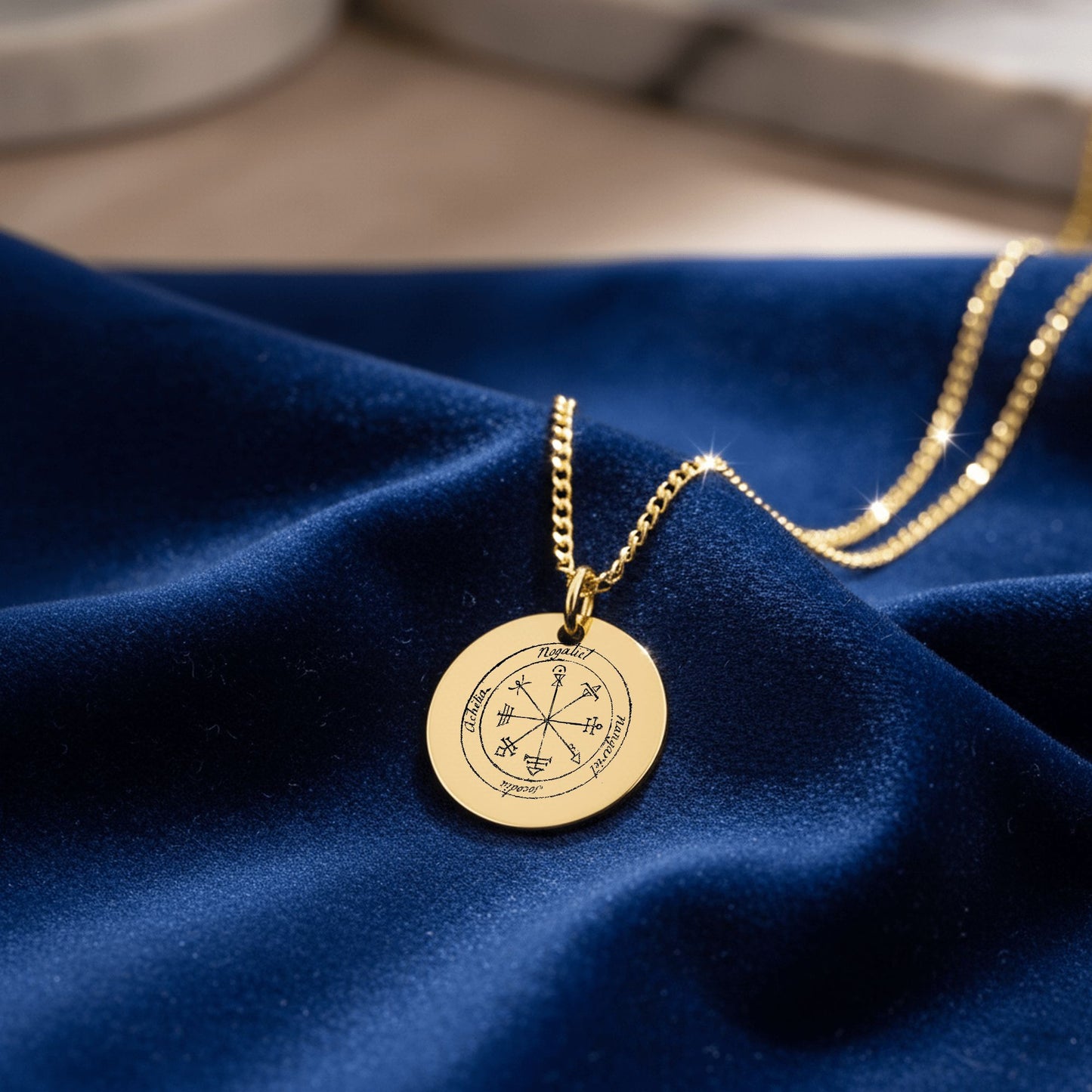 First Pentacle of Venus  Cuban Coin Necklace