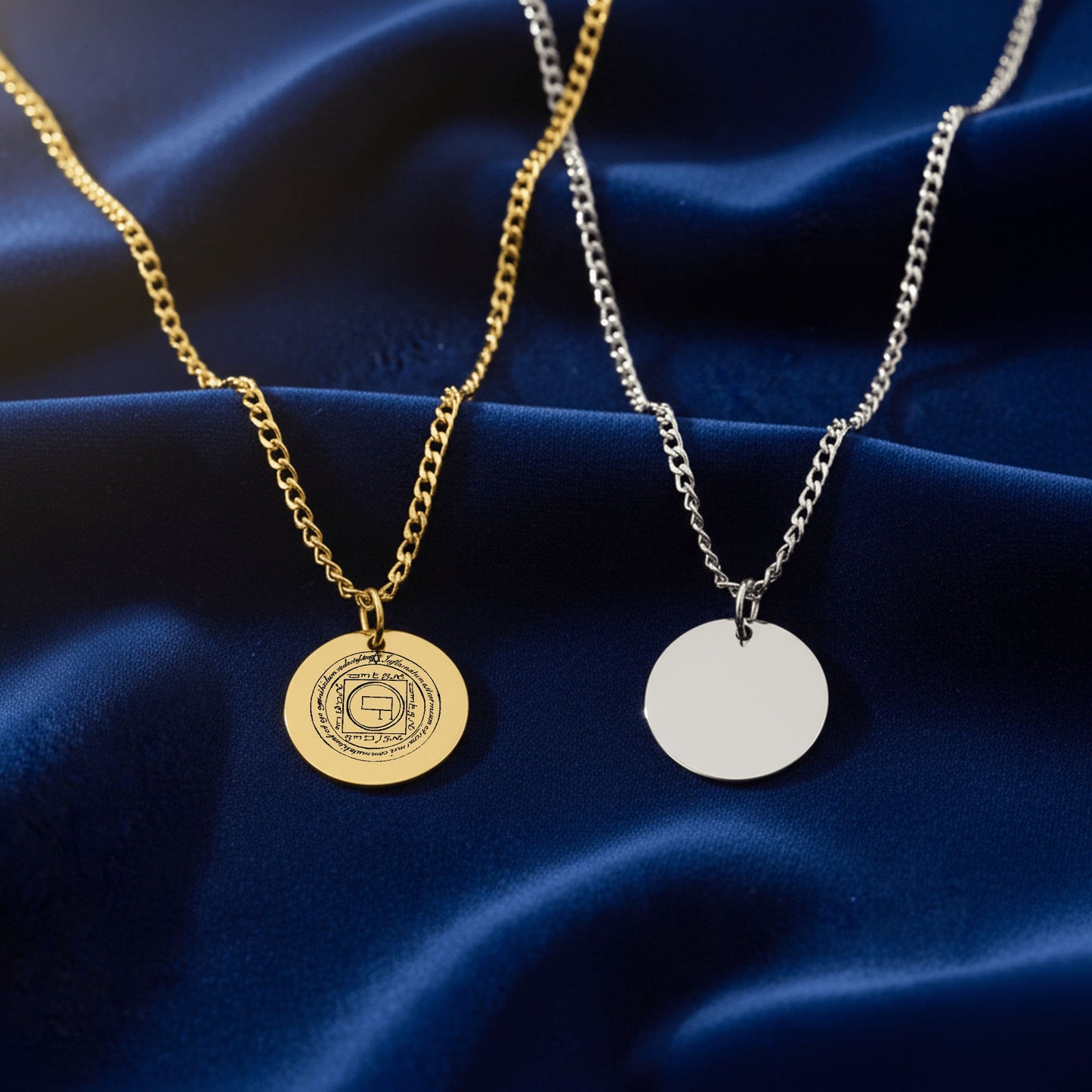 Fifth Pentacle of Venus Cuban Coin Necklace