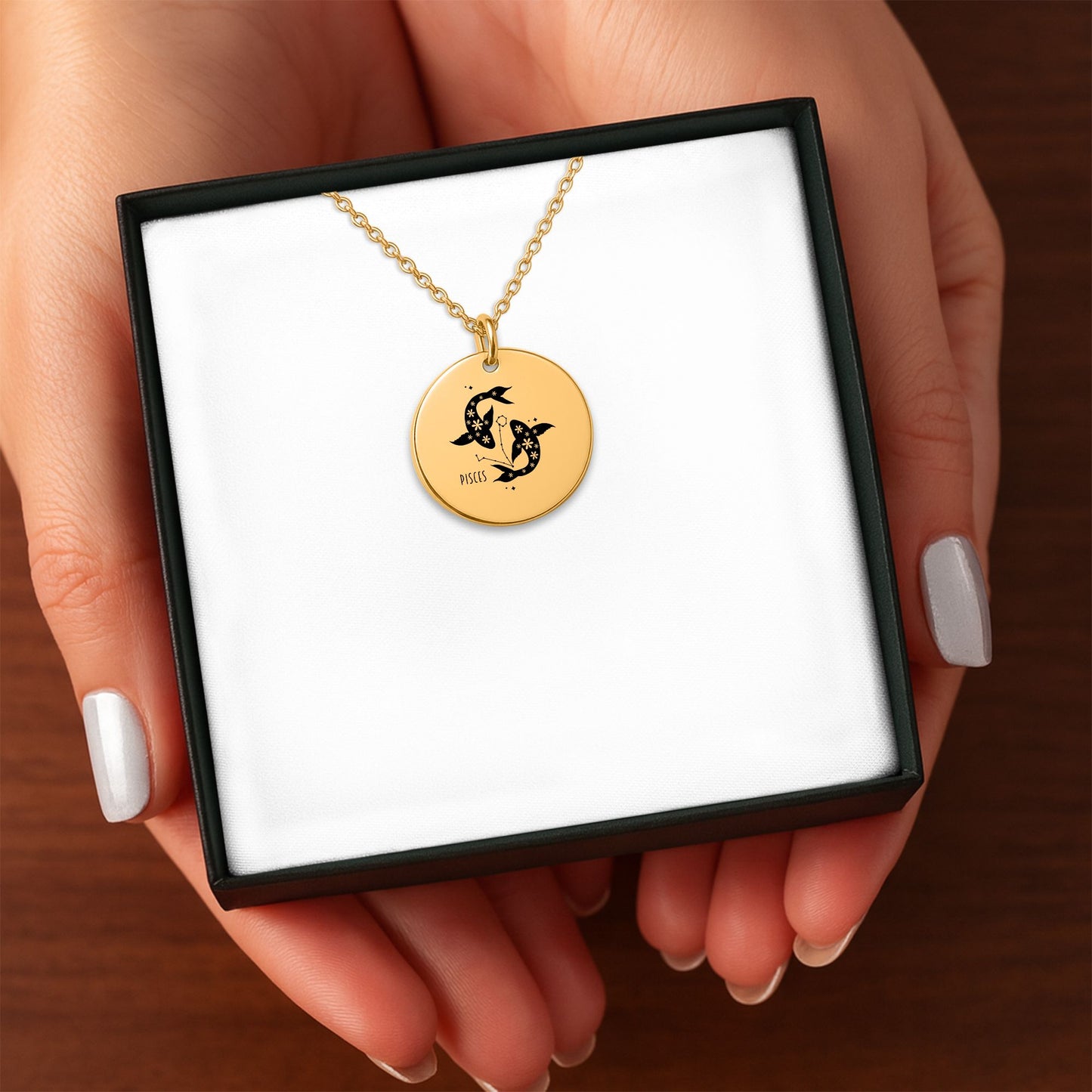 Pisces Coin Necklace