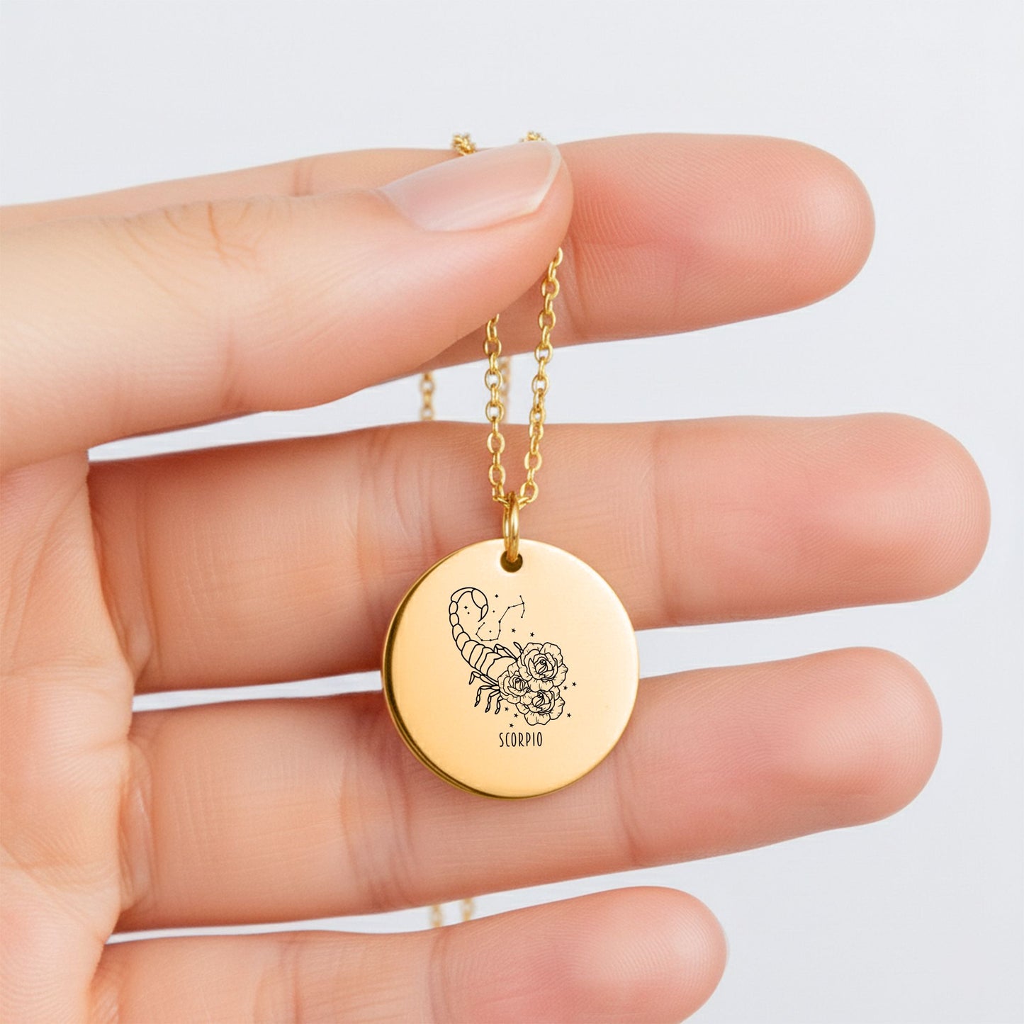 Scorpio Coin Necklace