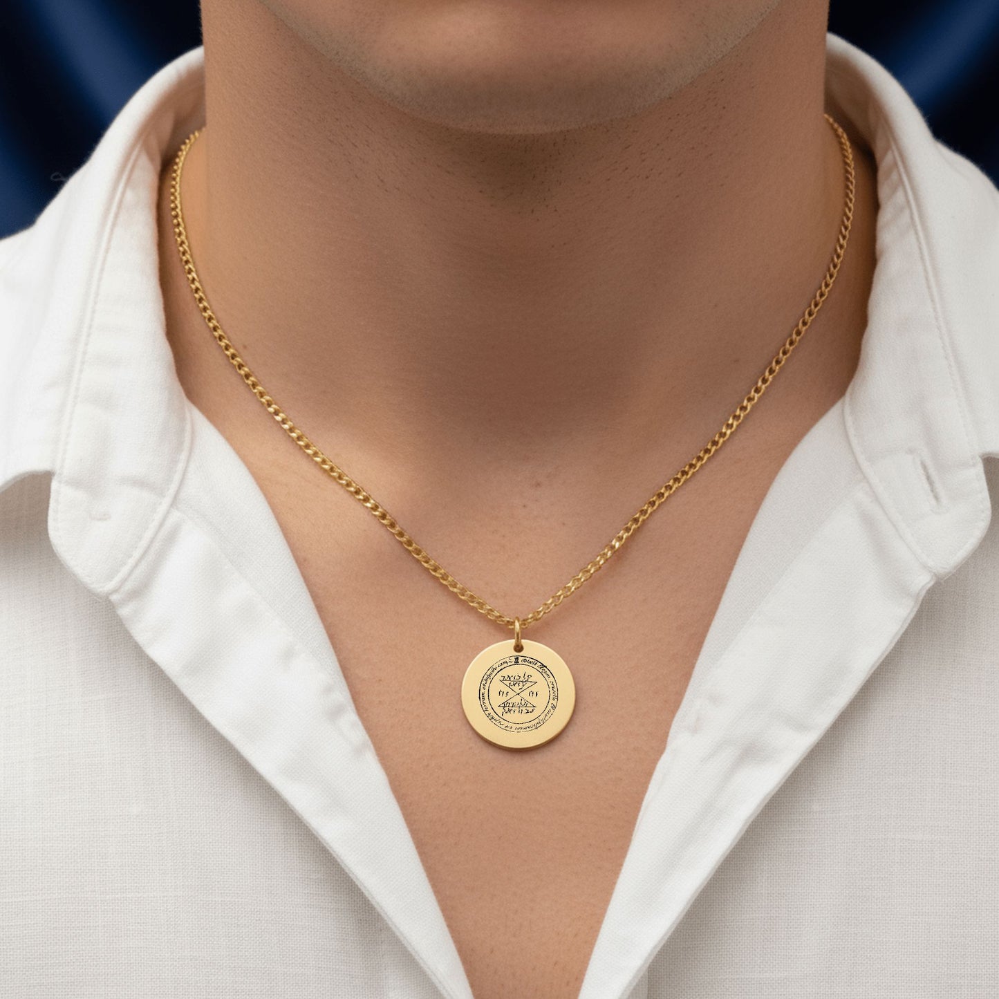 Third Pentacle of Venus Cuban Coin Necklace