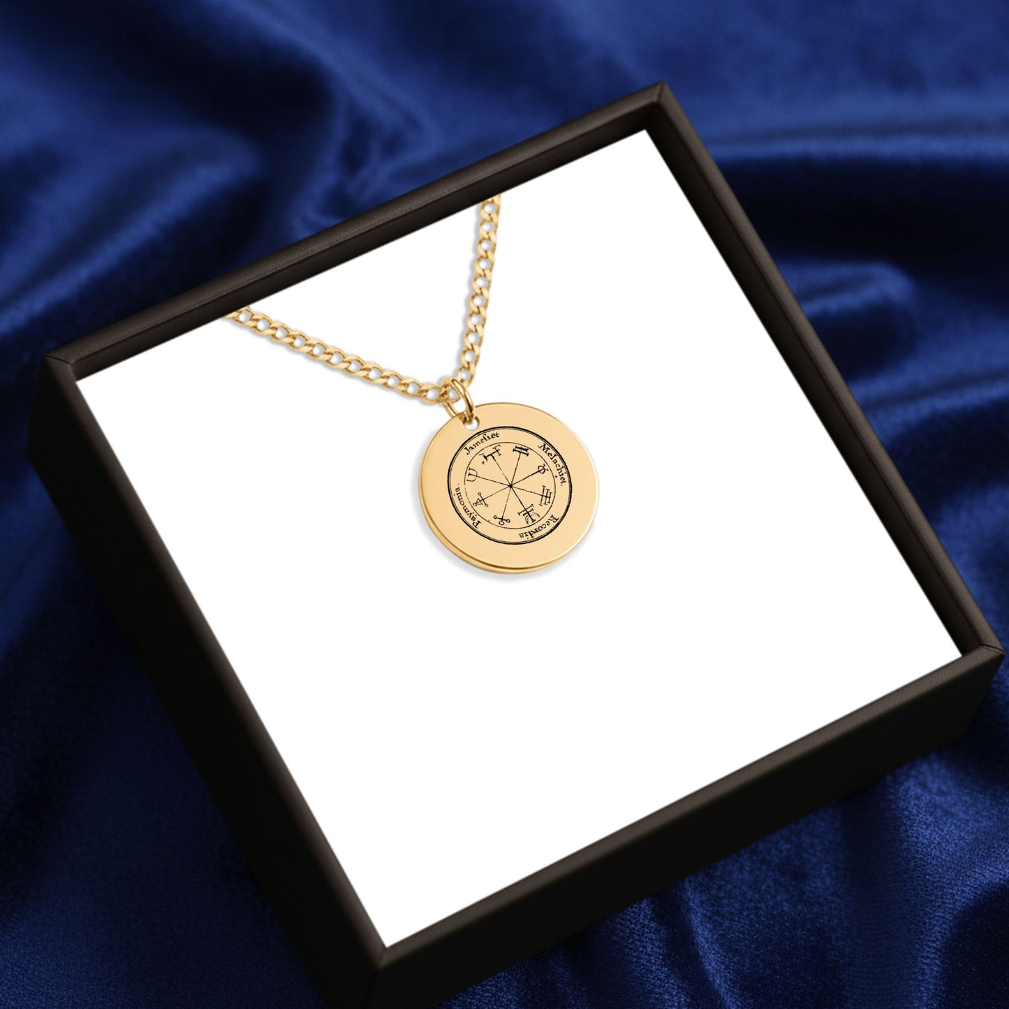 Second Pentacle of the Sun Cuban Coin Necklace