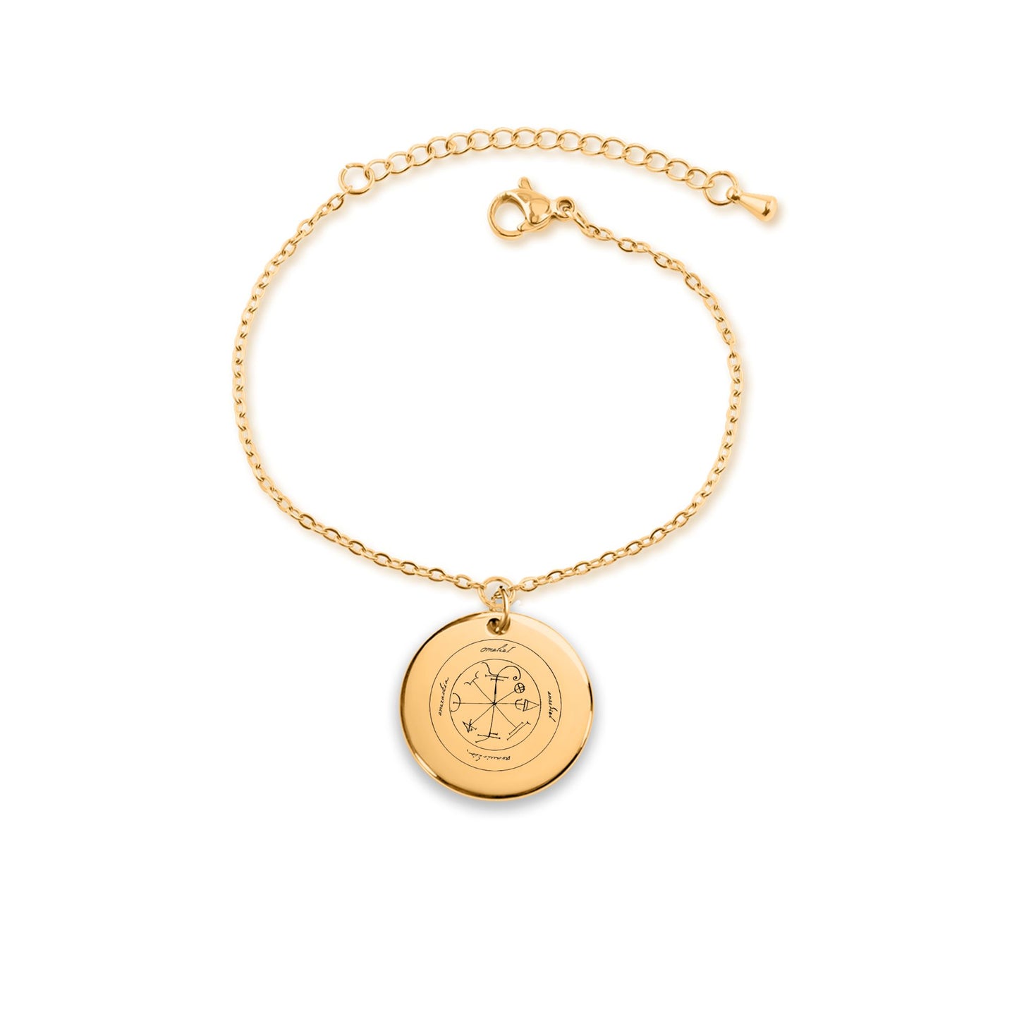 Third Pentacle of Saturn  Coin Bracelet
