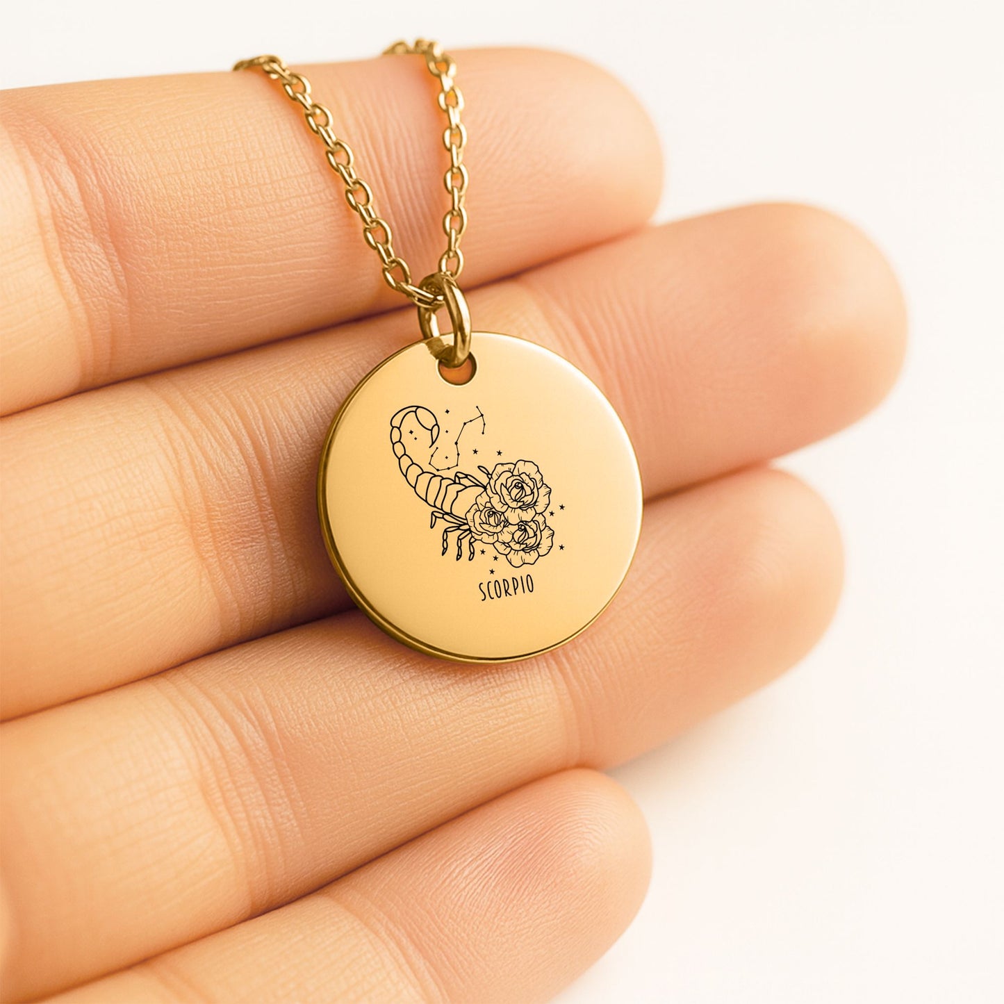 Scorpio Coin Necklace