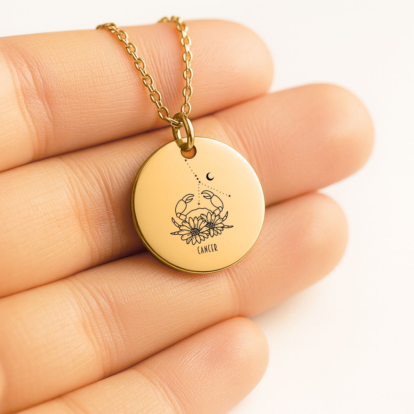 Cancer Coin Necklace