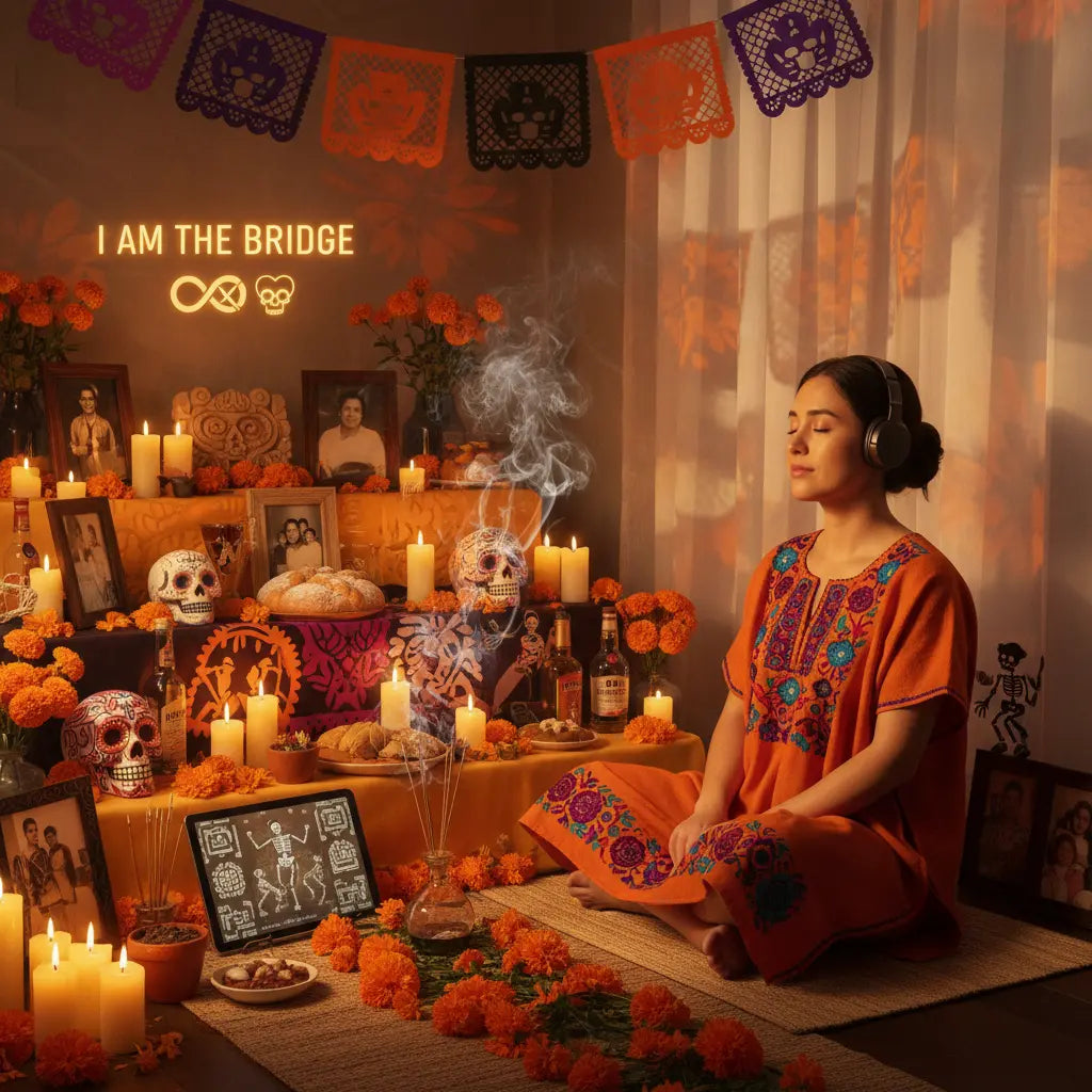 Day of the Dead Ancestor Bridge Meditation Scene