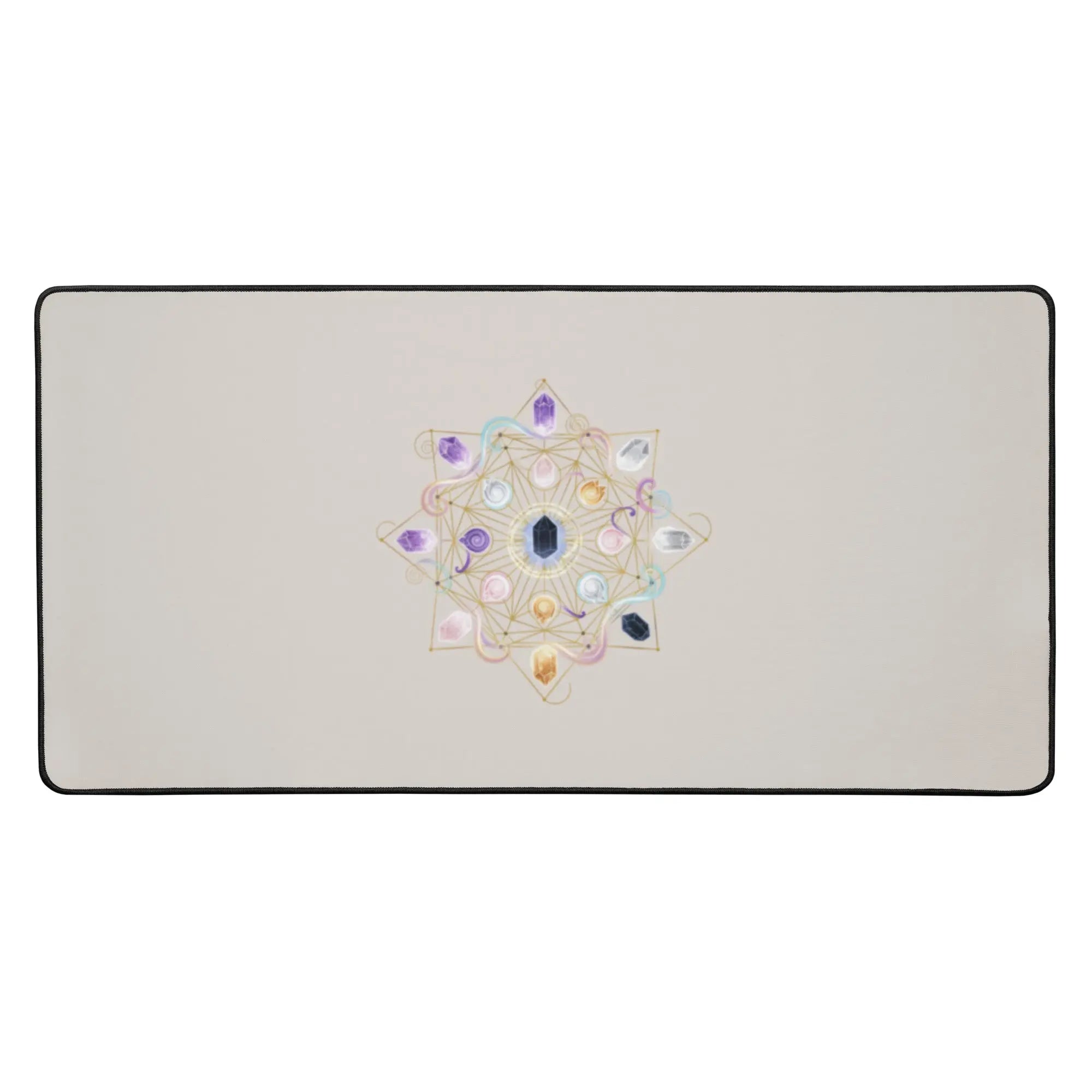 Crystal Grid Desk Mat | Sacred Geometry Energy Amplification Workspace ...