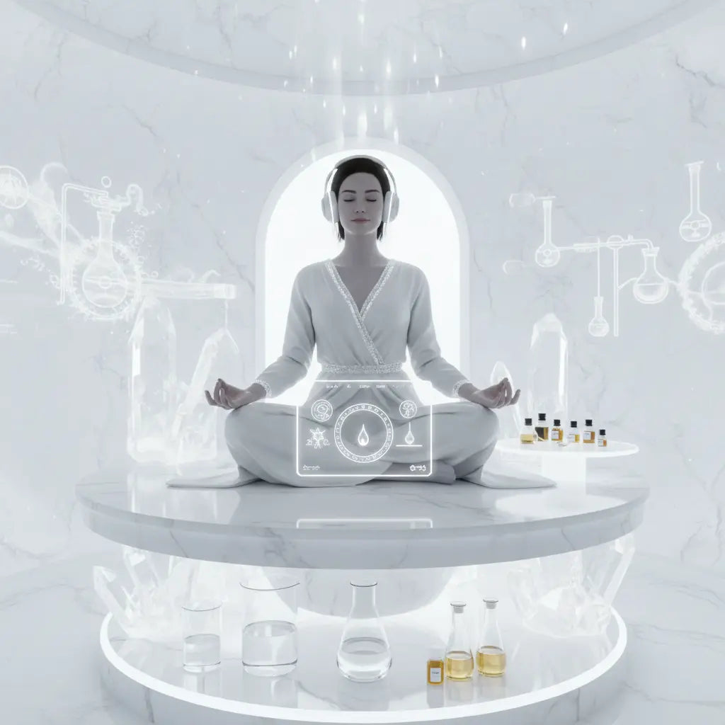 Distillation Purification of Essence Meditation Scene