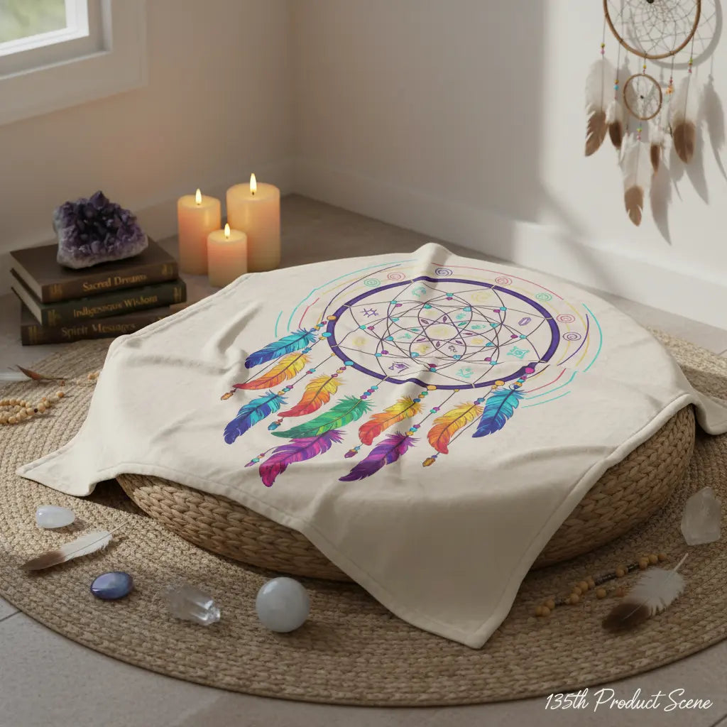 Dreamcatcher Feather Blanket - 135th Milestone