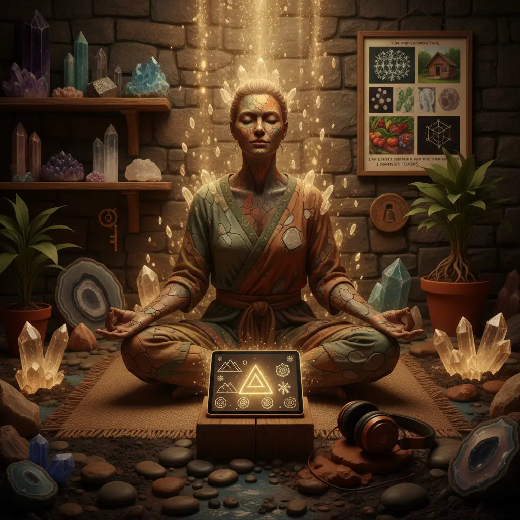 Earth Alchemy Material Coagulation Grounding Meditation Scene