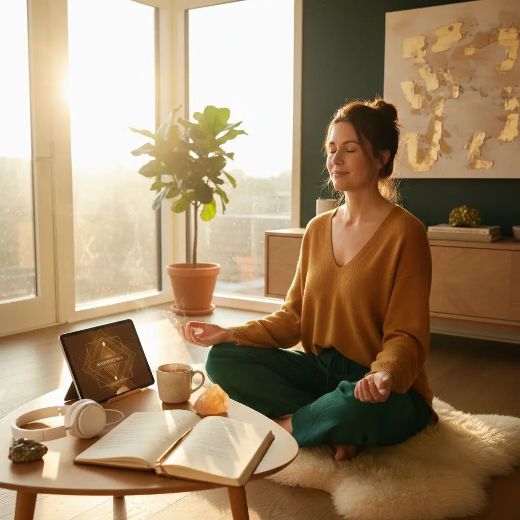 Financial Abundance Meditation Scene - Square