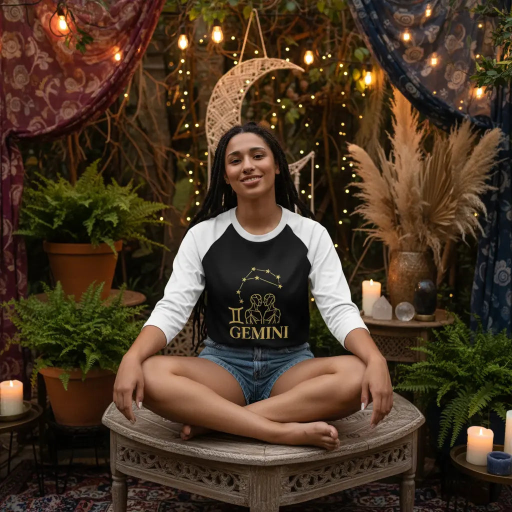 Gemini Raglan - Sitting Cross-legged Pose