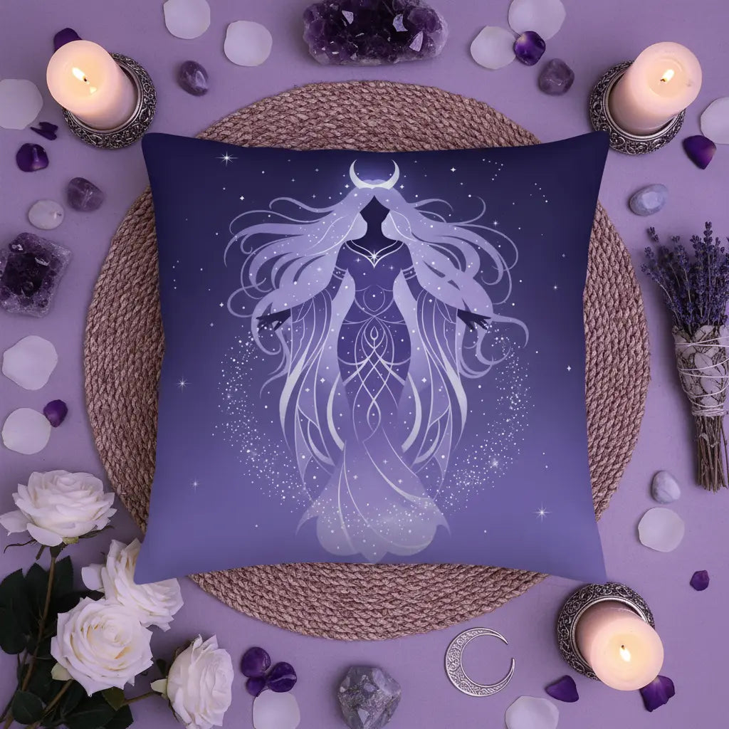 Goddess Silhouette Pillow - 120th Milestone