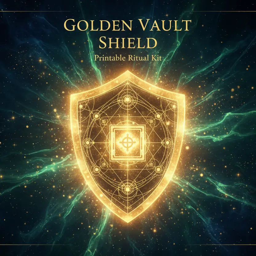 Golden Vault Shield Ritual Kit | Wealth Protection Spell – Nicole's ...
