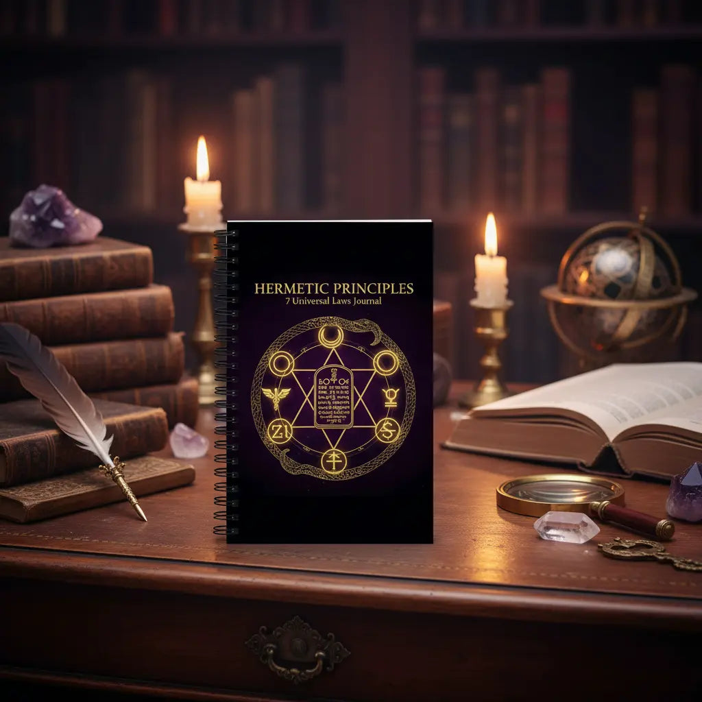 Hermetic Principles 7 Universal Laws Journal Dark Academia Lifestyle Scene
