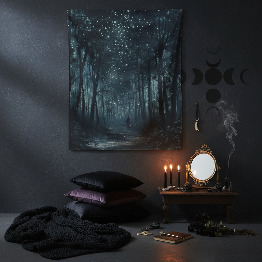 I Met Myself in the Dark Tapestry in Shadow Work Space