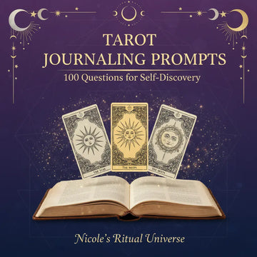 Tarot Journaling Prompts: 100 Questions for Self-Discovery | Full Color Pages