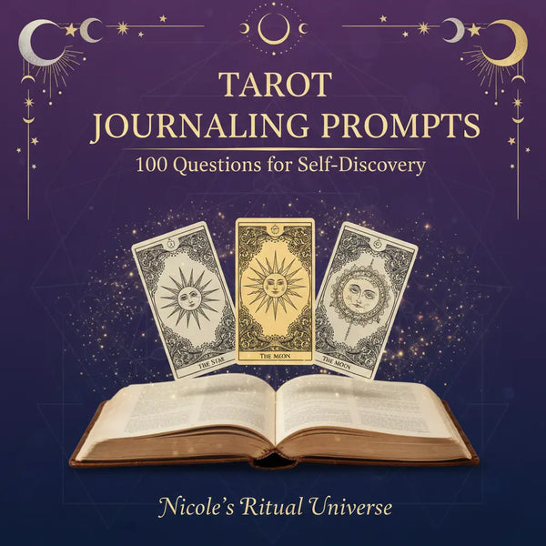 Tarot Journaling Prompts: 100 Questions for Self-Discovery - Digital Download Guide