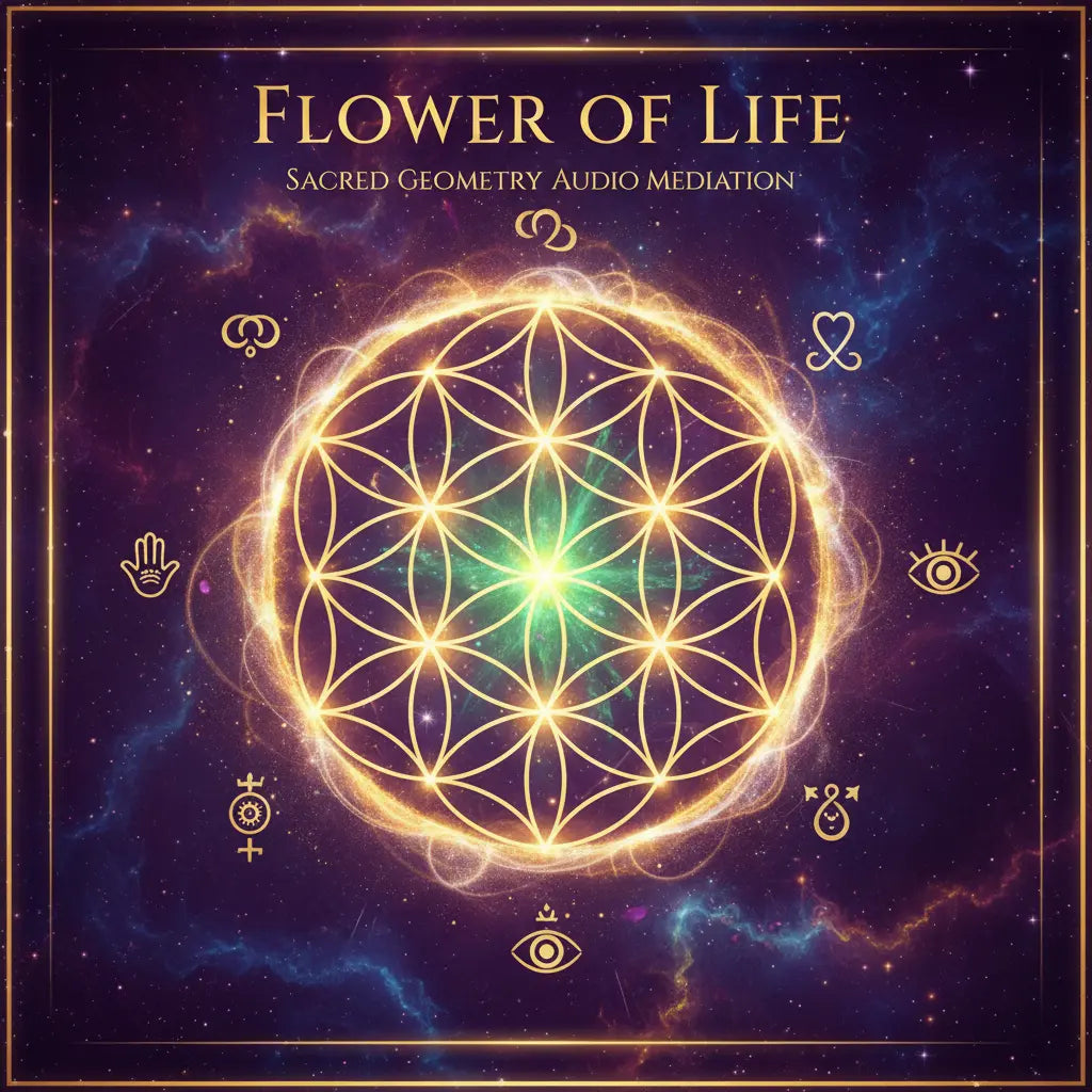 Flower of Life Creation Blueprint Unity Sacred Geometry Audio