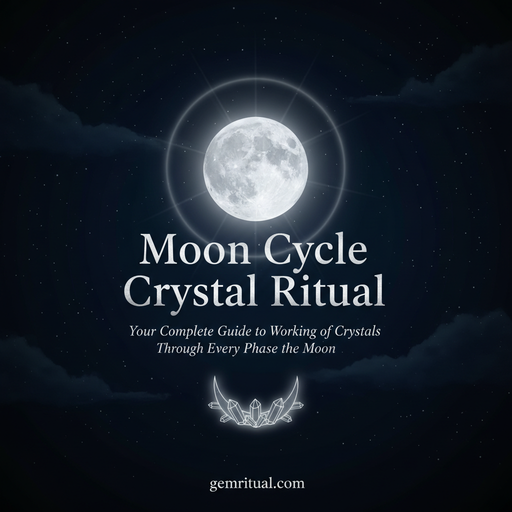 Moon Cycle Crystal Ritual: Your Complete Guide to Working with Crystals Through Every Phase of the Moon