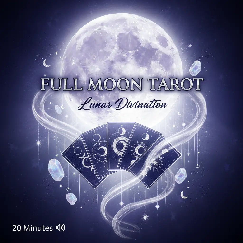 Full Moon Tarot Lunar Divination Audio Cover
