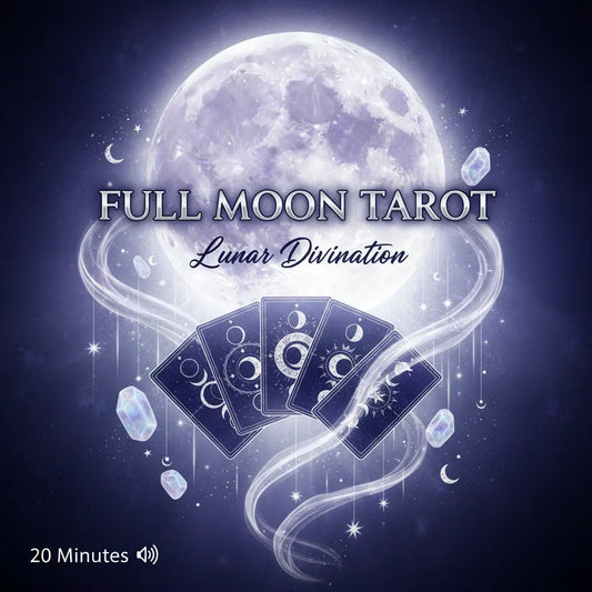 Full Moon Tarot Lunar Divination Audio Cover
