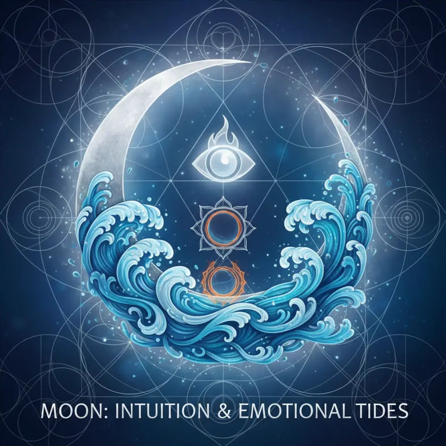 Moon: Intuition & Emotional Tides - Planetary Frequency Meditation Audio Cover